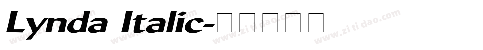 Lynda Italic字体转换